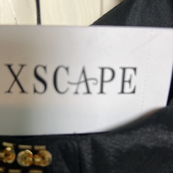 X scape Prom Dress black color size 10 - Picture 8 of 9